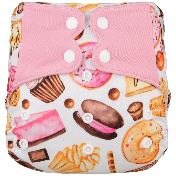 ELF ∣ Couche lavable à poche ∣ taille unique (8 à 38lb) - BOUTONS-PRESSION