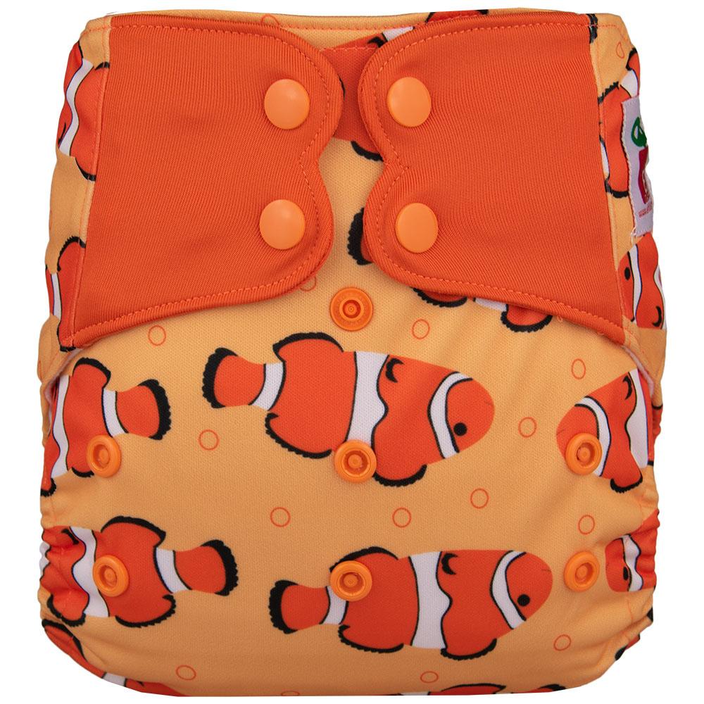 ELF ∣ Couche lavable à poche ∣ taille unique (8 à 38lb) - BOUTONS-PRESSION