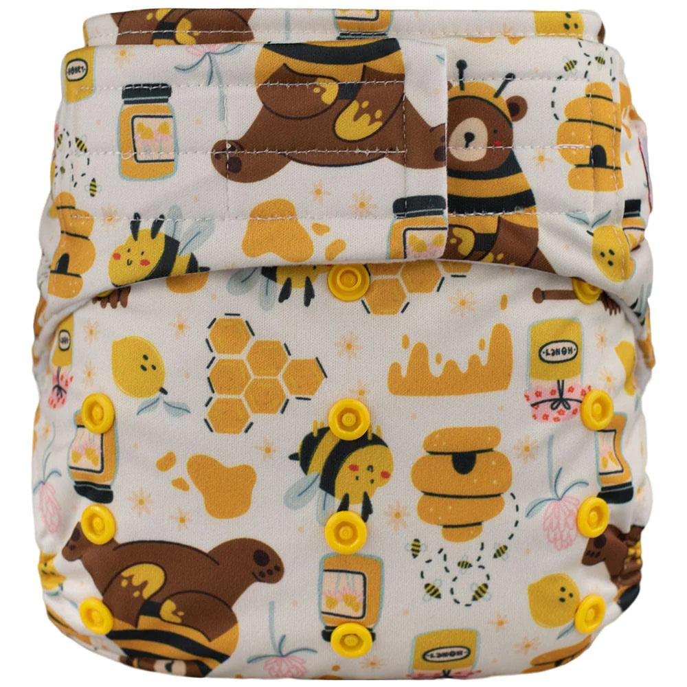 ELF ∣ Couche lavable à poche ∣ taille unique (8 à 38lb) - VELCRO