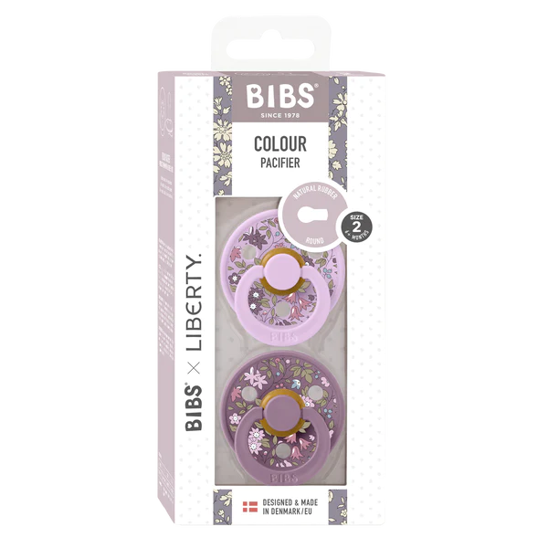 Suce BIBS x Liberty Latex (2 PK) - Camomille / Violet Sky
