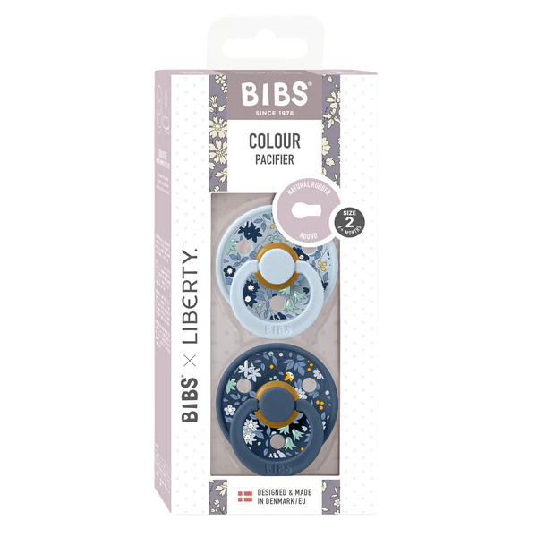 Suce BIBS x Liberty Latex (2 PK) - Marine / Baby Blue