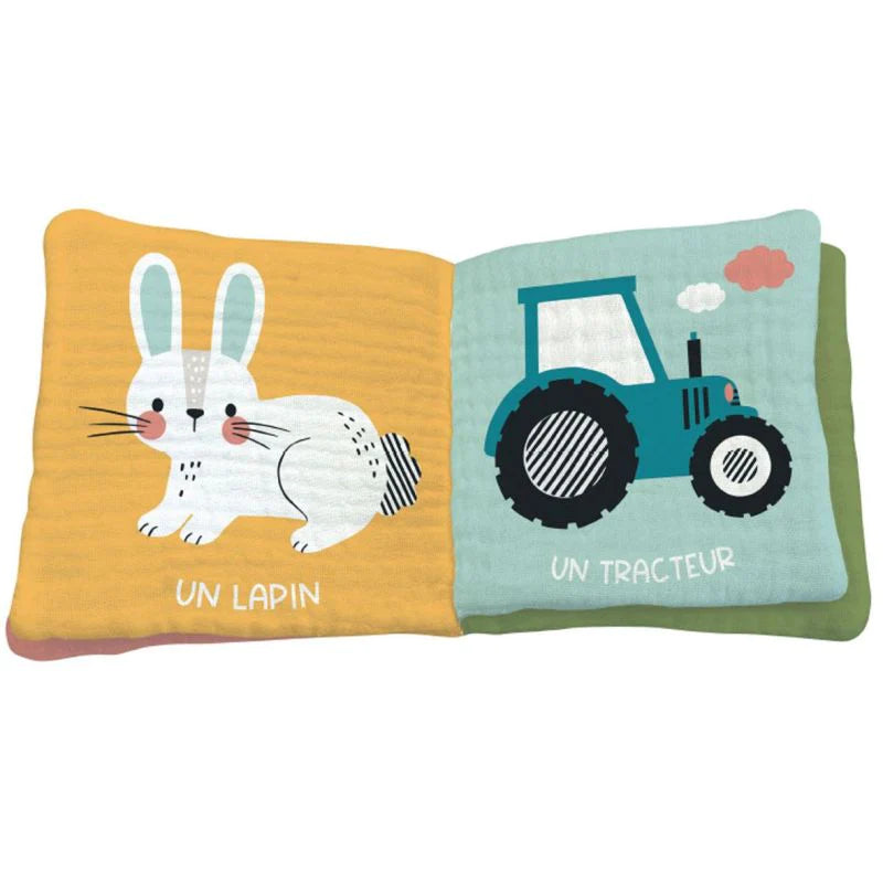 La ferme - Livre tissu lange