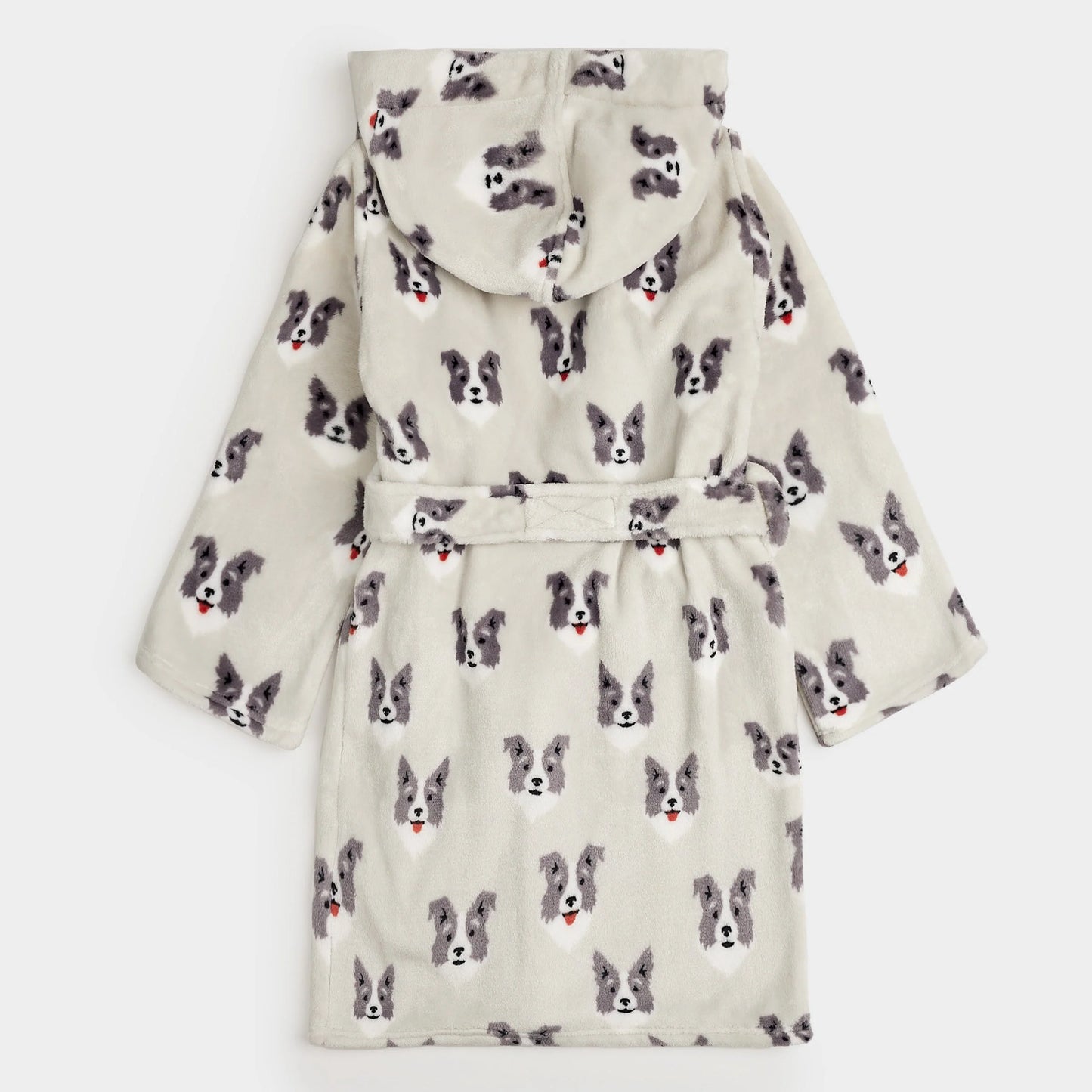 Robe de chambre en peluche à imprimé de Bergers Australiens