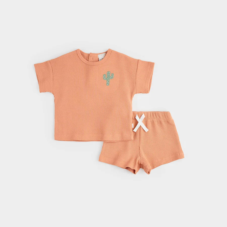 Ensemble thermal court rose corail