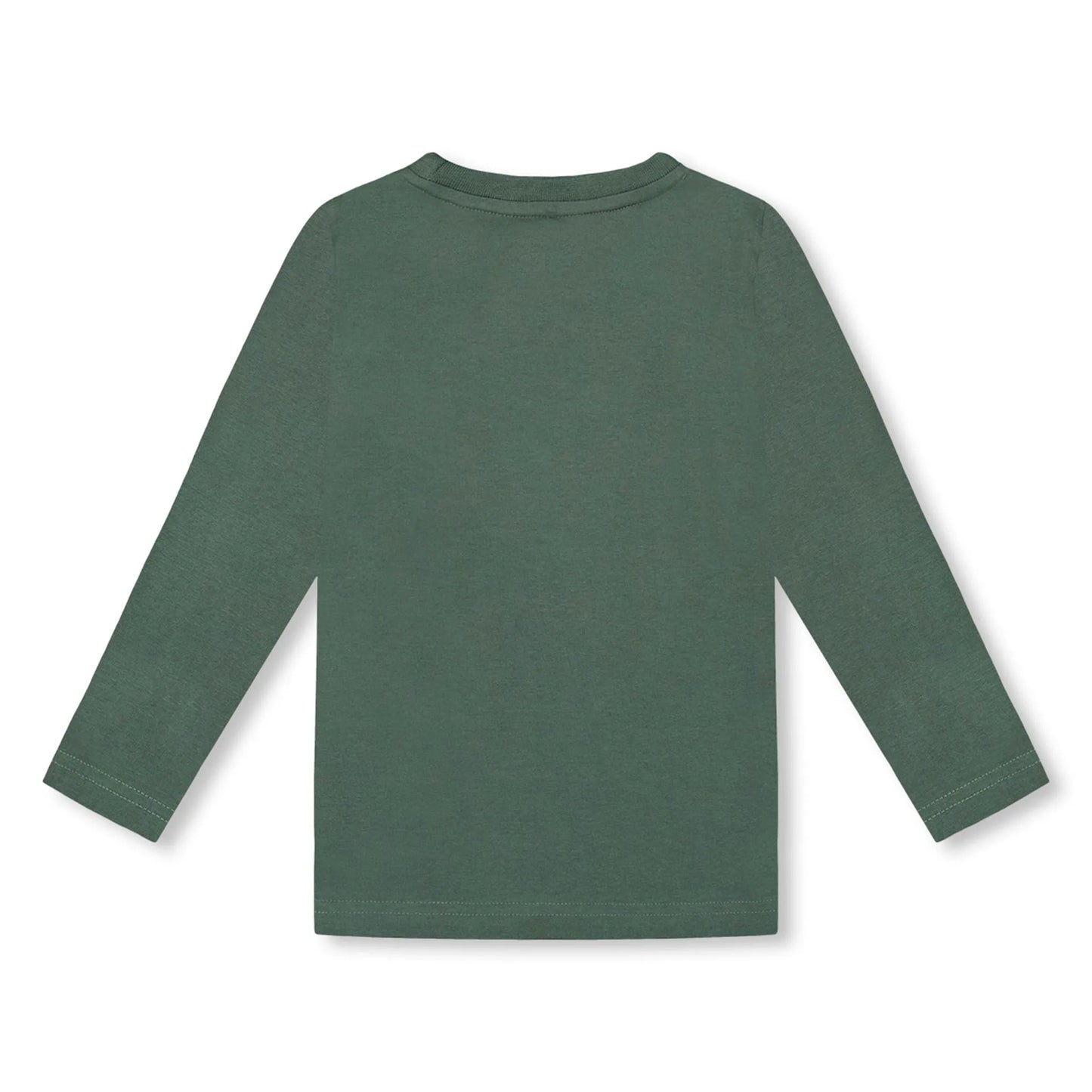 Tee-shirt en jersey couleur vert imprimé nature