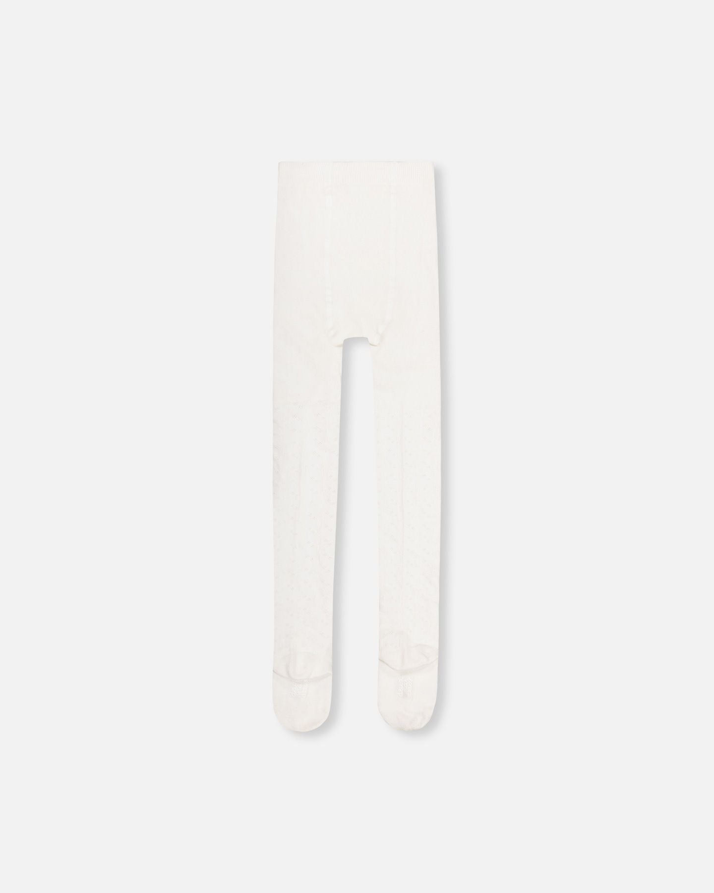 Collants en tricot câblé blanc cassé - Deux par deux