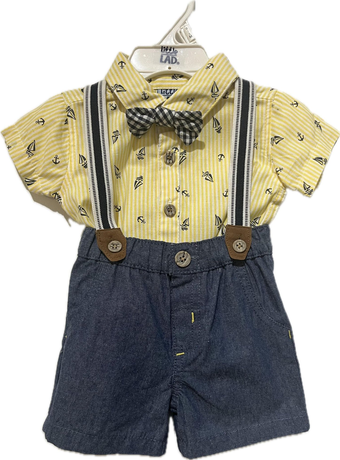 Ensemble chic à chemise jaune