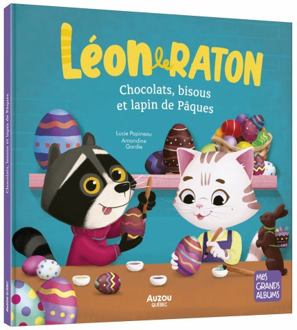Chocolats, bisous et lapin de Pâques - Léon le Raton