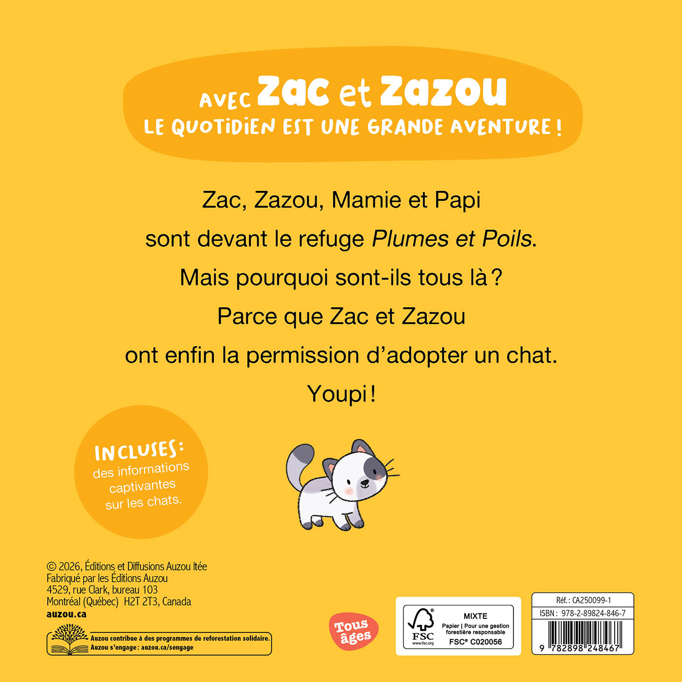 Zac et zazou adoptent un animal de compagnie