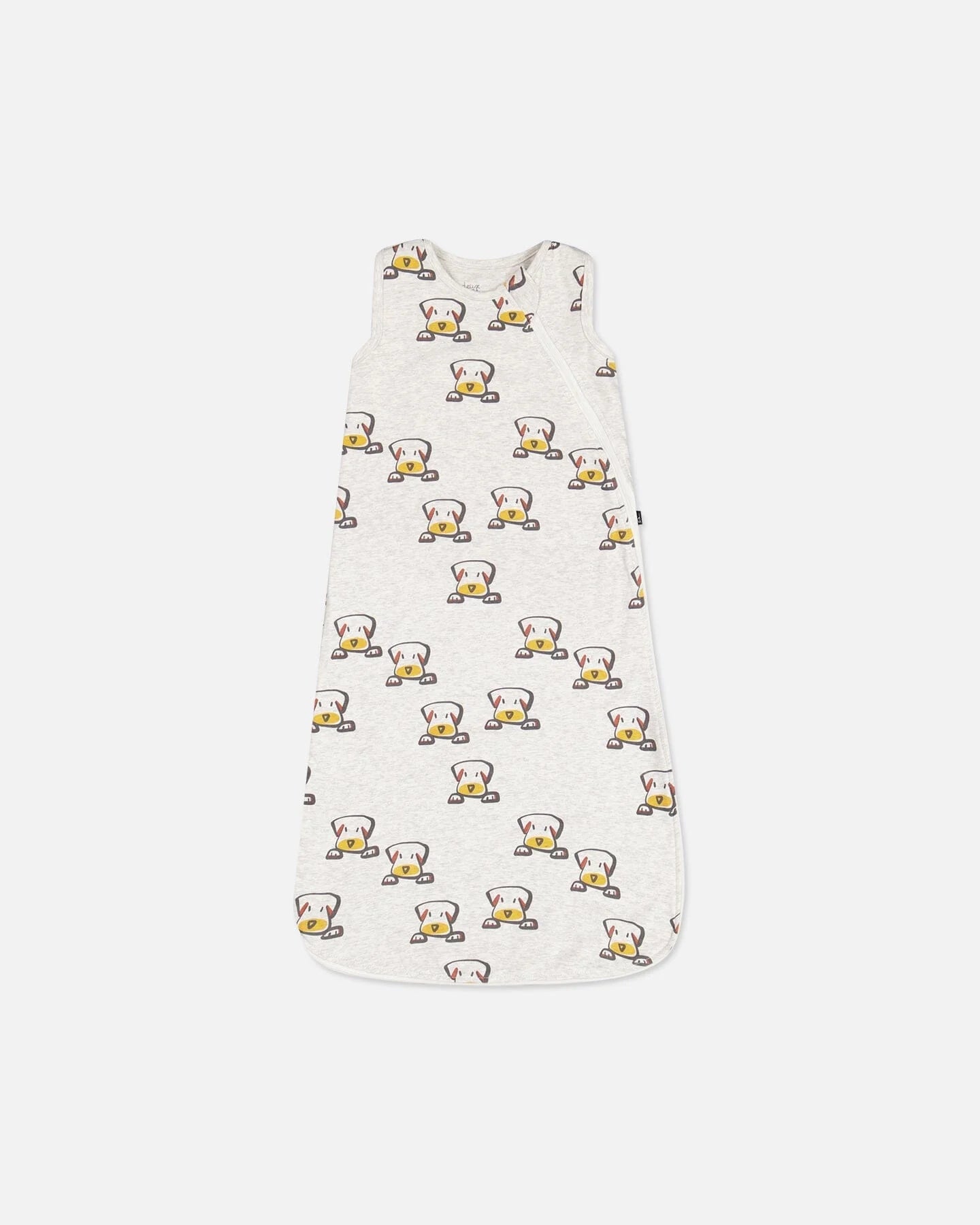 Dormeuse Beige Chiné Avec Imprimé De Chiens En Coton Biologique