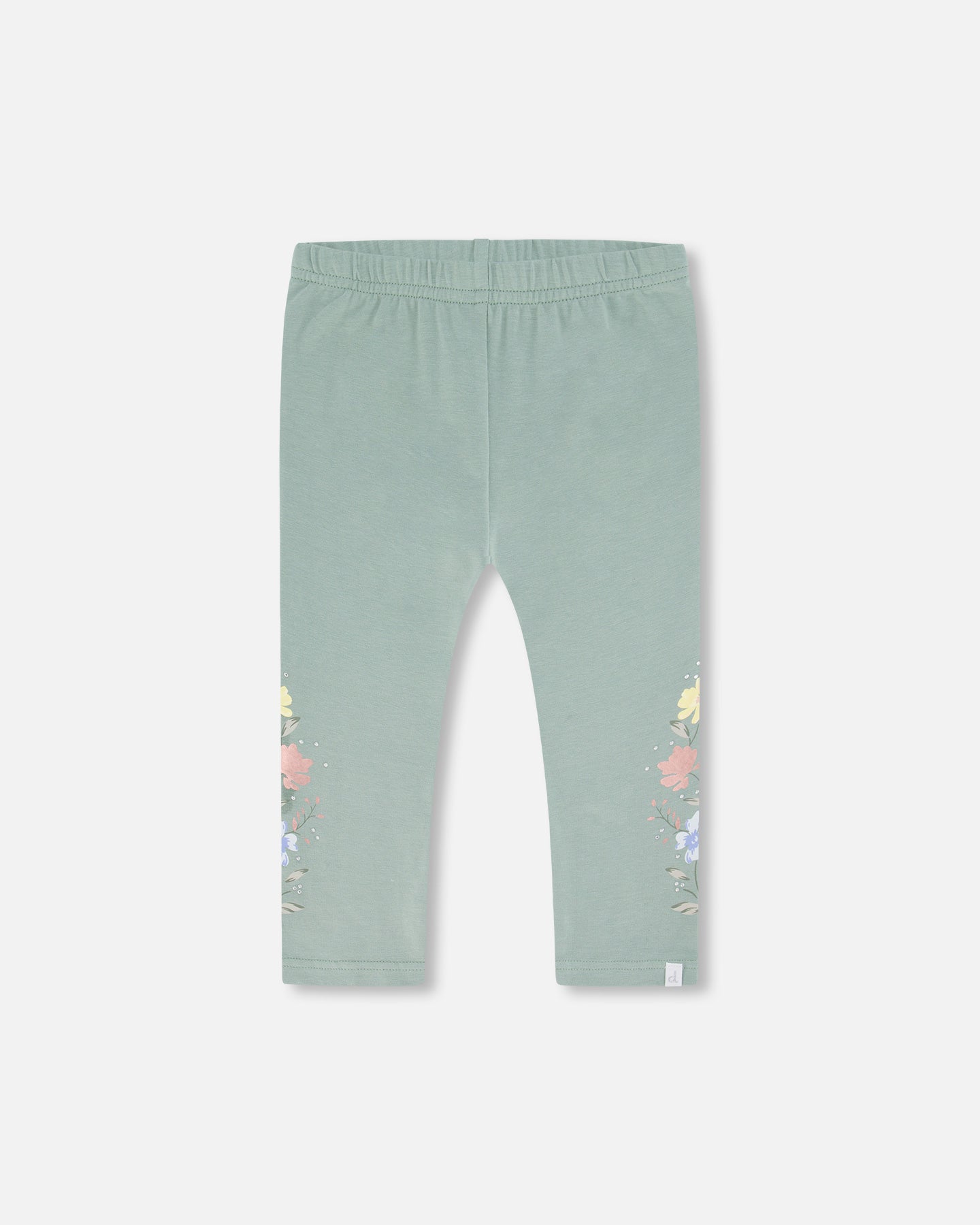 Legging capri vert olive en coton biologique