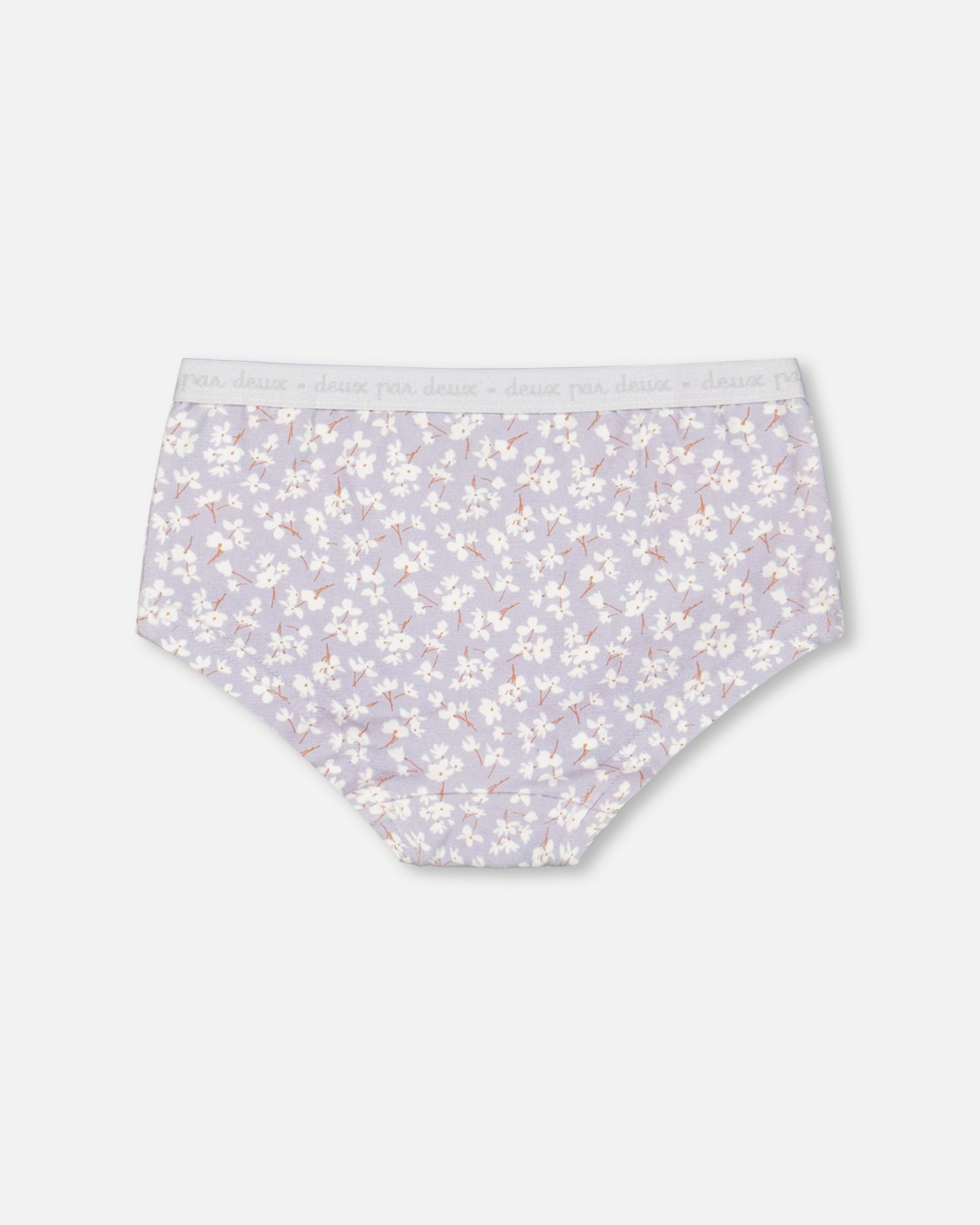 Culotte Lilas Imprimée De Petites Fleurs En Coton Biologique