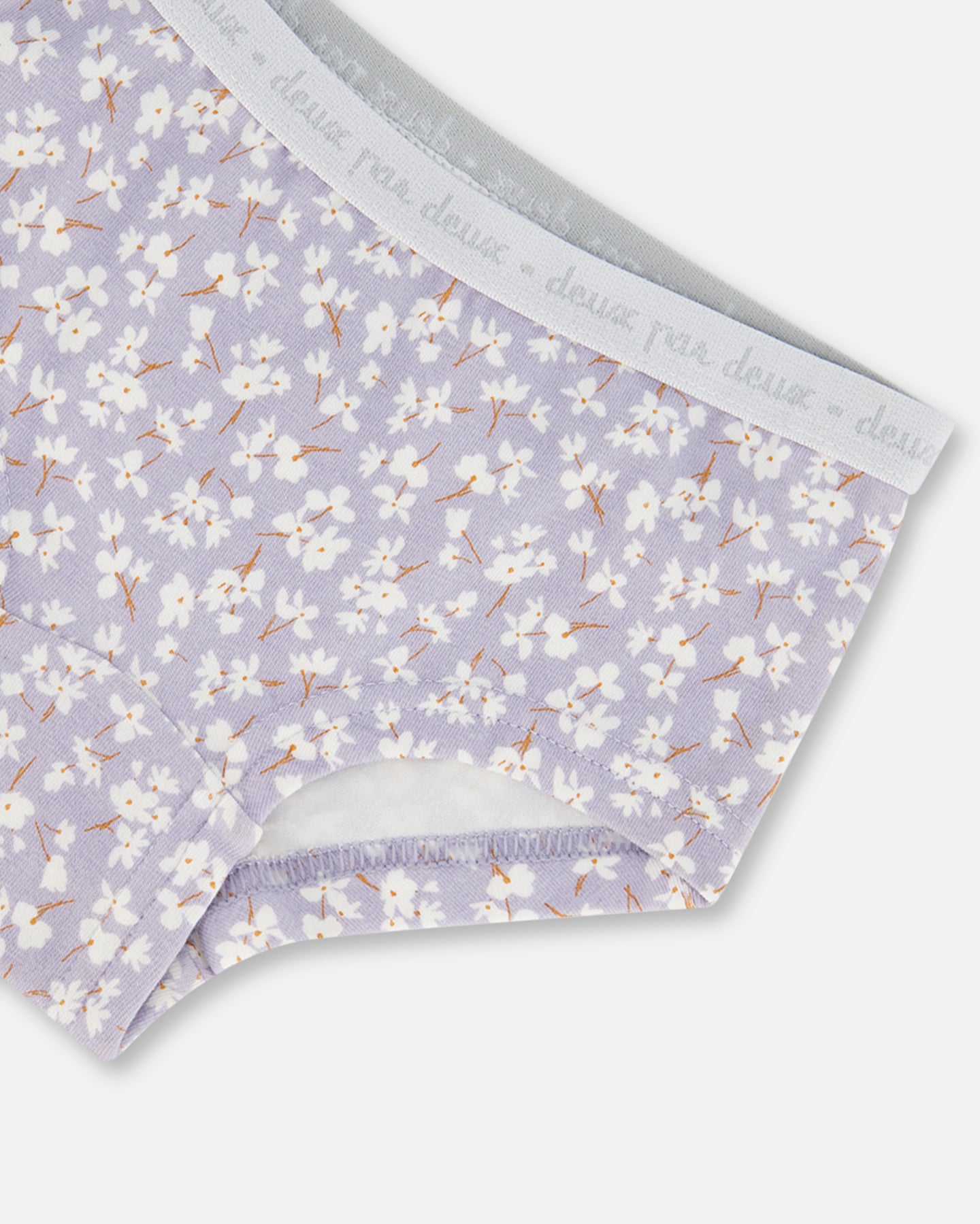 Culotte Lilas Imprimée De Petites Fleurs En Coton Biologique