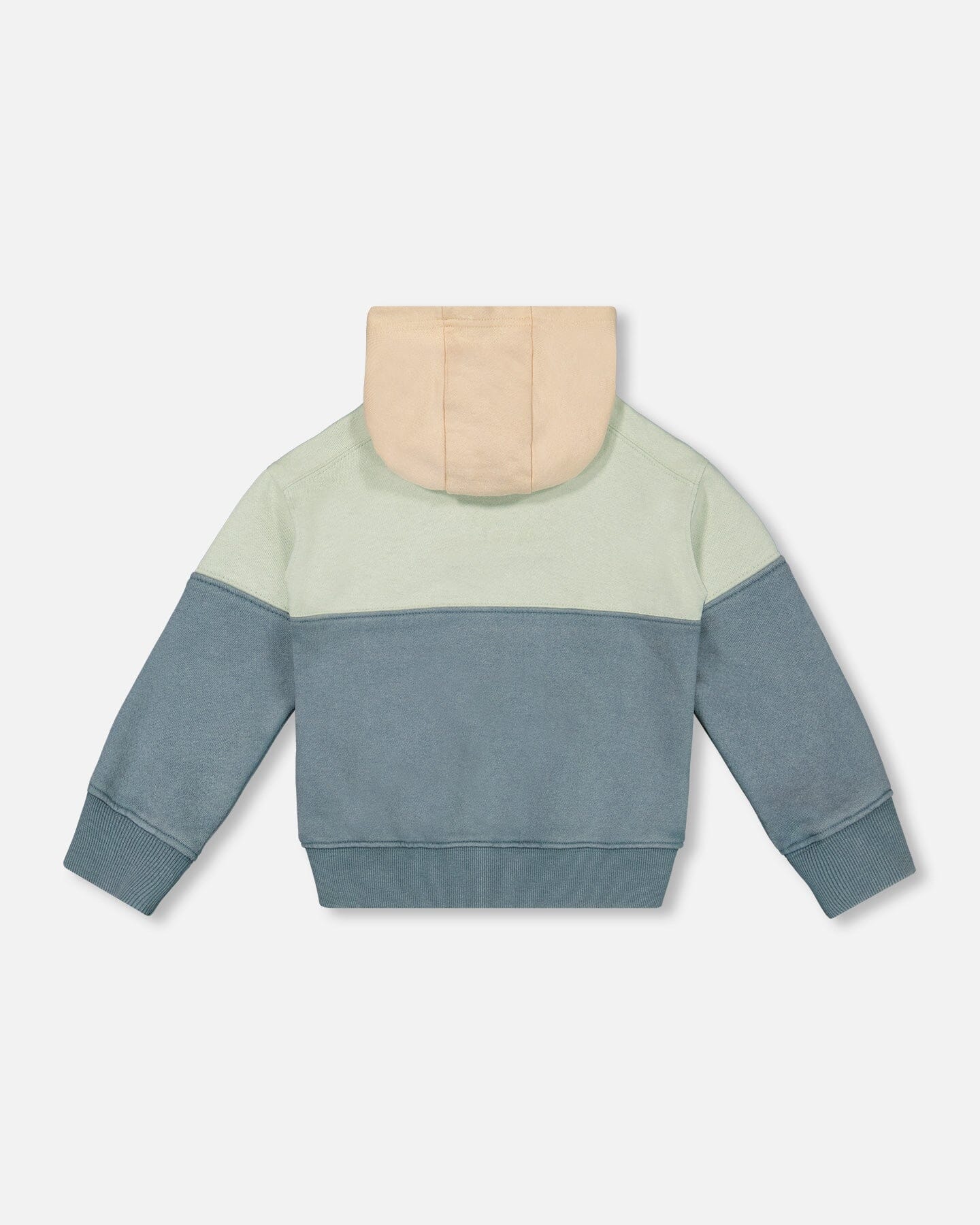 Veste à capuche vert pin en coton français
