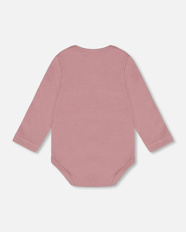 Cache-couche imprimé bois de rose en coton biologique