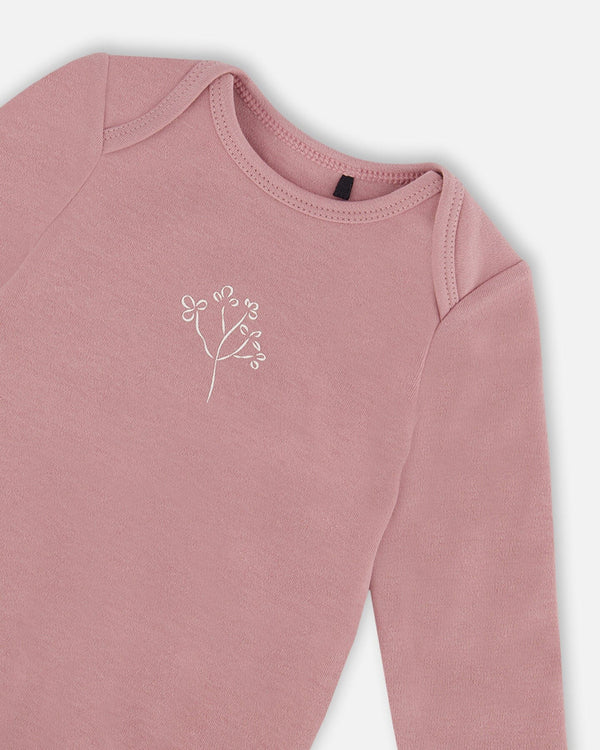 Cache-couche imprimé bois de rose en coton biologique