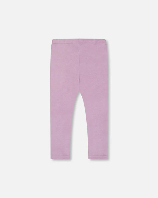 Legging côtelé lilas super doux