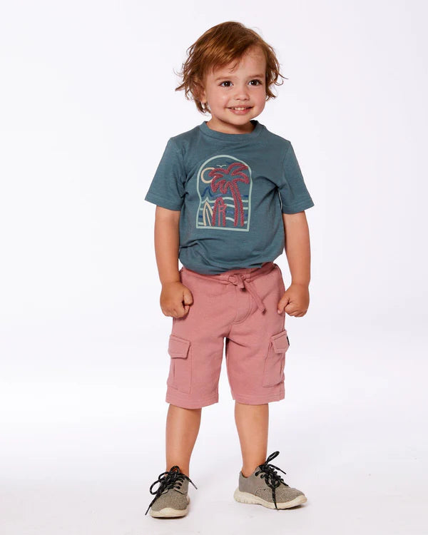 T-shirt manches courtes sarcelle