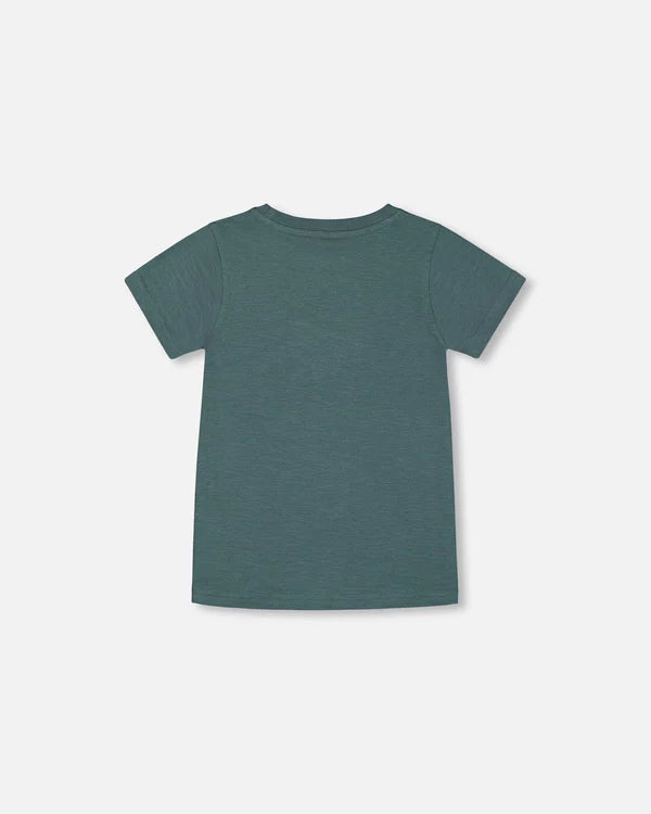 T-shirt manches courtes sarcelle