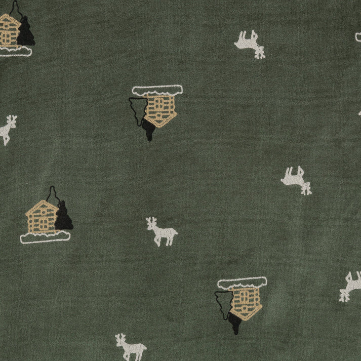 Sac de nuit en velours - Forêt (1.0 tog)