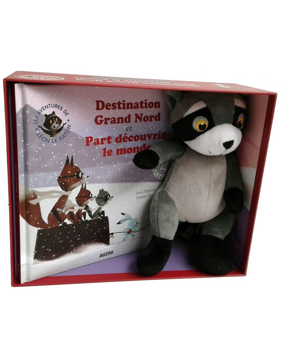 Coffret peluche + livre - Léon le raton