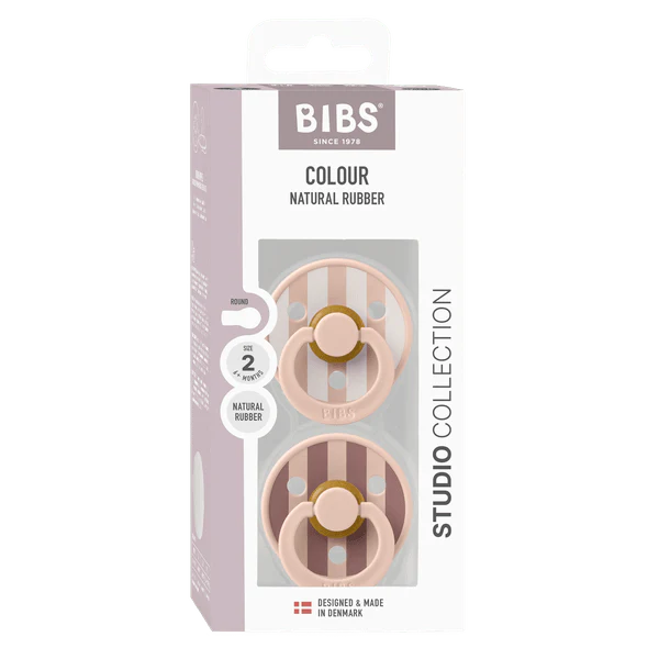 Suce BIBS Original Latex (2) - Pack Block (Blush Mix)