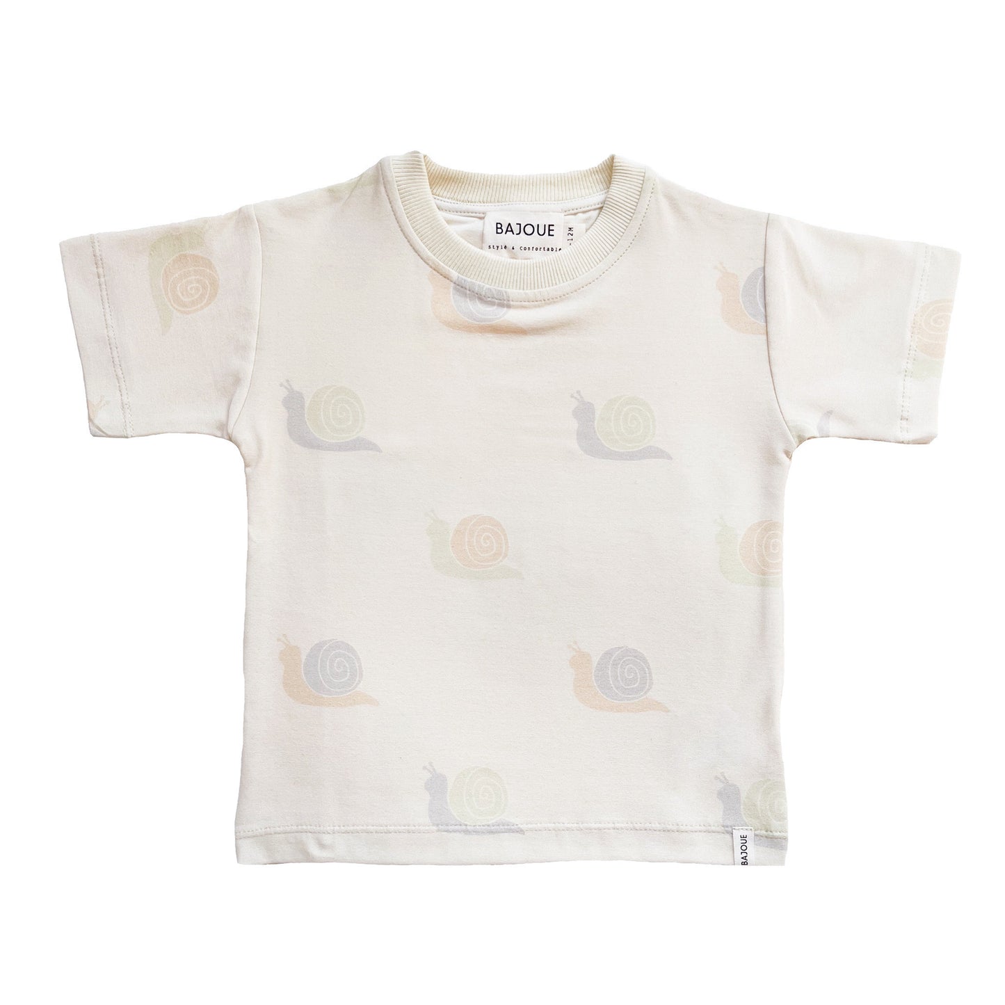 T-SHIRT COTON BIOLOGIQUE BÉBÉS ET ENFANTS-ESCARGOTS