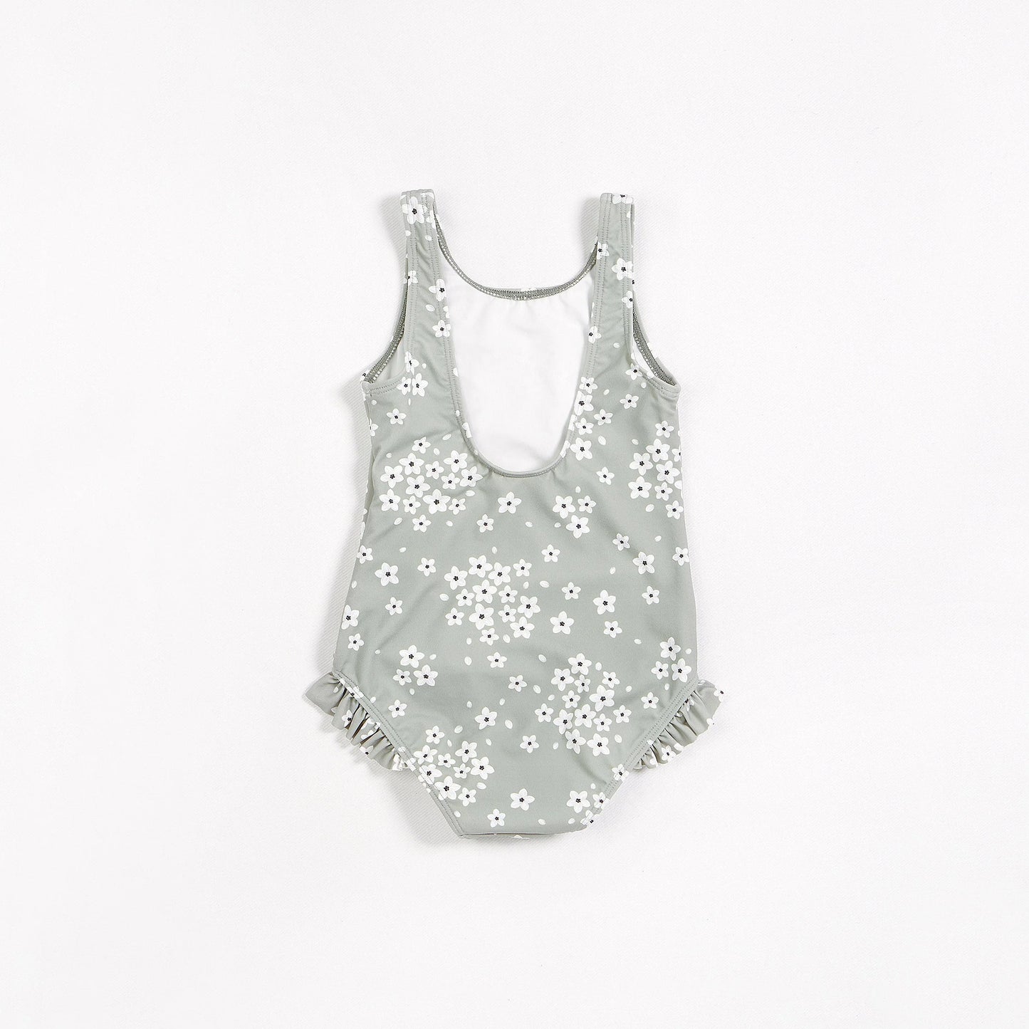 Maillot de bain sauge à imprimé floral