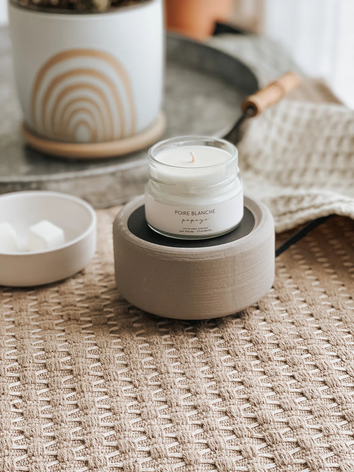 DIFFUSEUR POUR PASTILLES DE CIRE - 2 EN 1