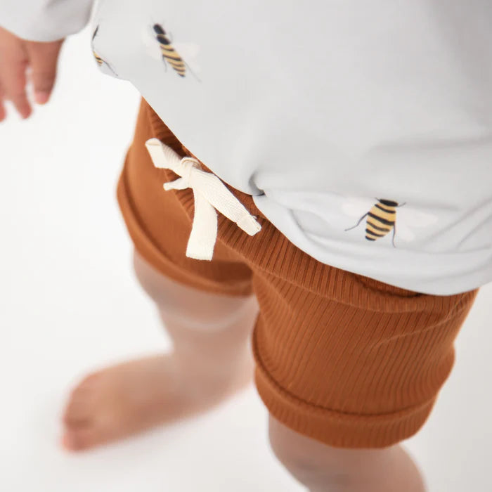 SHORT BAMBOU UNISEXE - ROUILLE