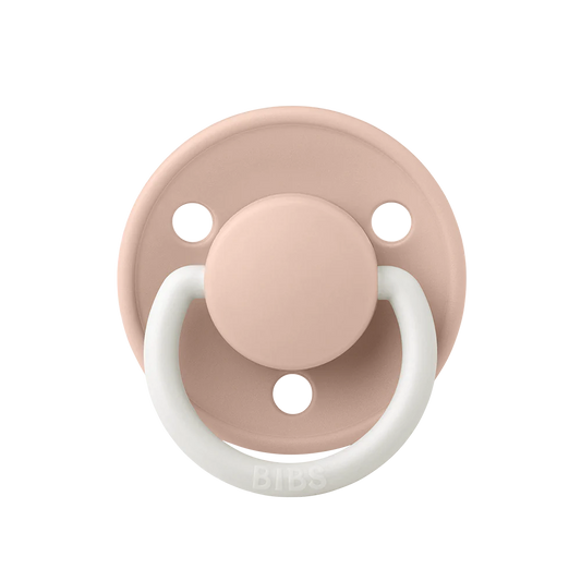 BIBS Suce De Lux Latex (2 PK) - GLOW IN THE DARK Blush