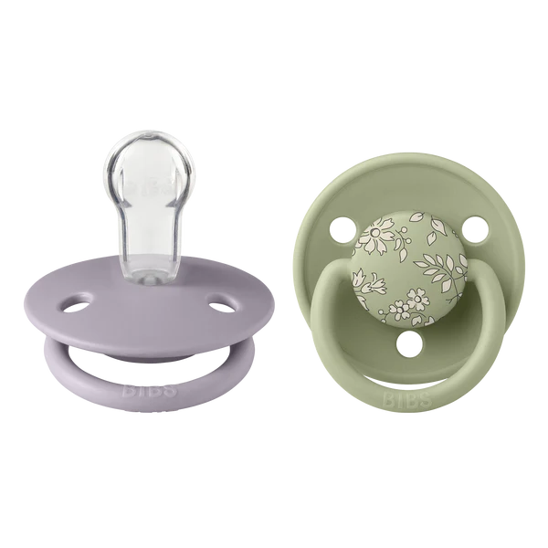 Suce BIBS x Liberty Latex De Lux Silicone ONE SIZE (2 PK) - Capel/Sage