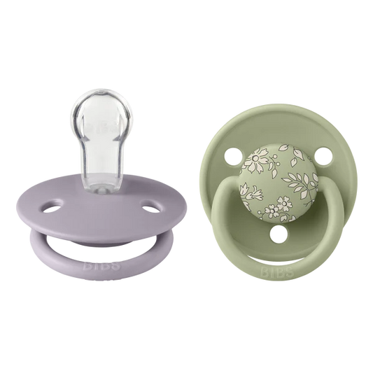 Suce BIBS x Liberty Latex De Lux Silicone ONE SIZE (2 PK) - Capel/Sage