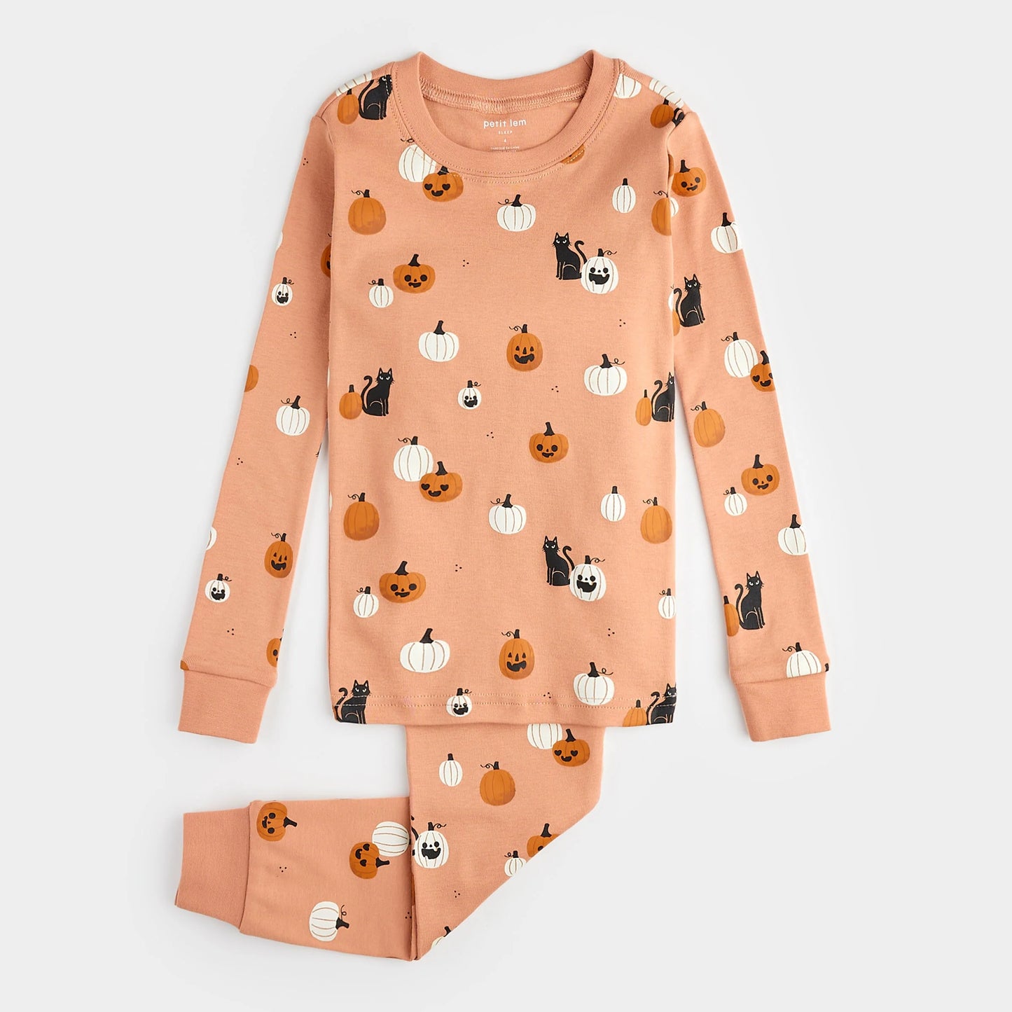 Ensemble pyjama fleur de pommier à imprimé de citrouilles