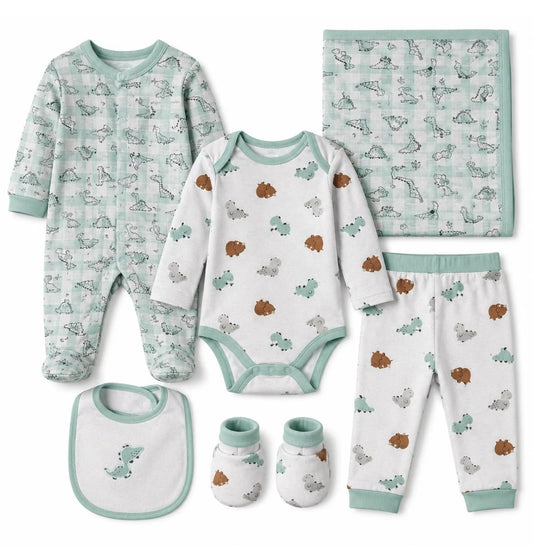 Ensemble 6 pièces pour 2 styles garçon, 1 style fille