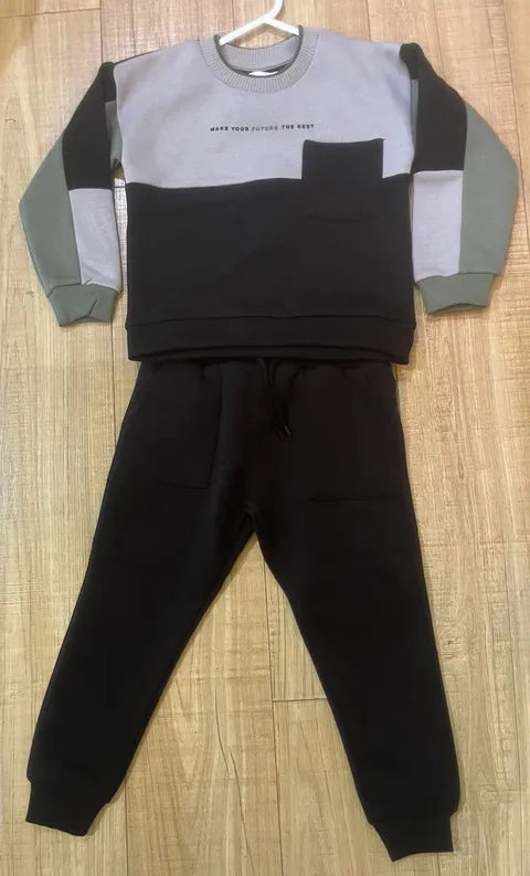 Ensemble 2 pièces en coton ouaté pour enfant