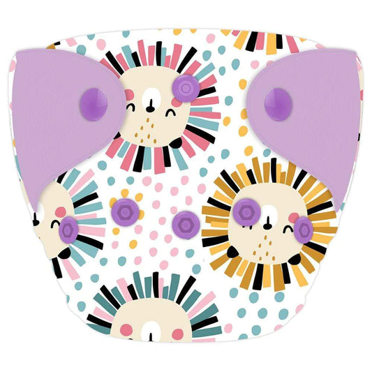 ELF ∣ Couche lavable ∣ taille NOUVEAU-NÉ (5-14 lb) ∣ Colorful Lions