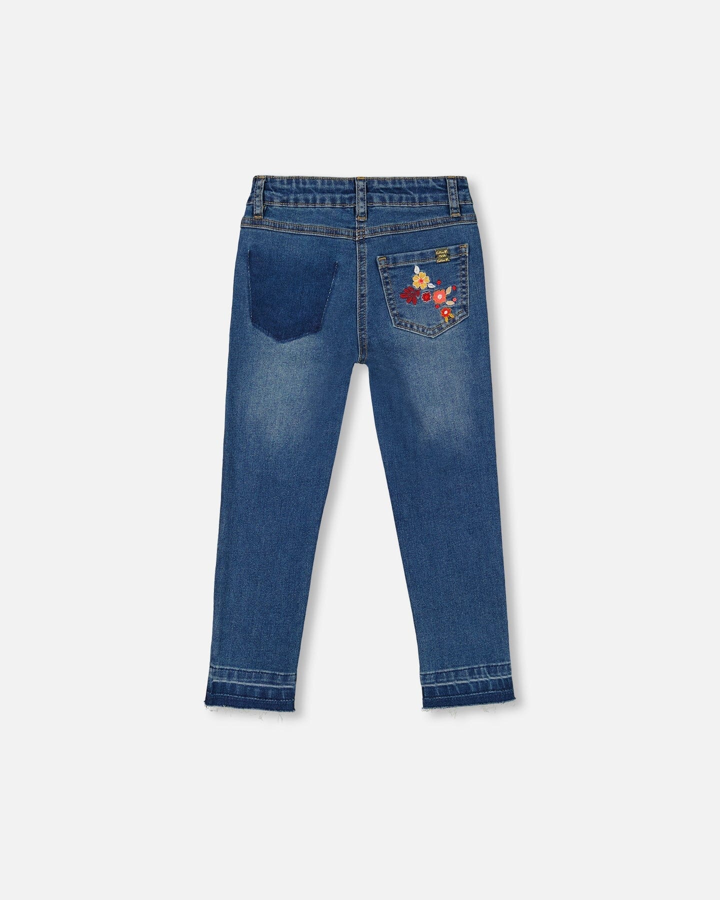 Jeans en denim avec broderie