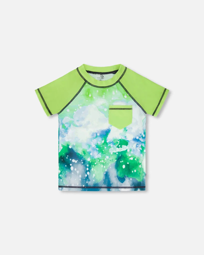 Rashguard manches courtes vert