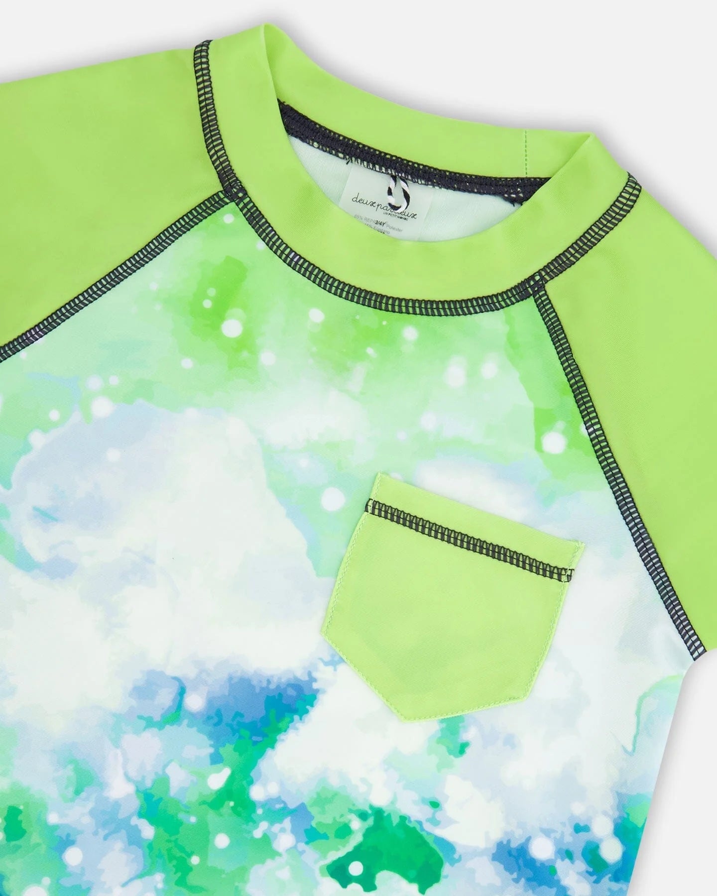 Rashguard manches courtes vert