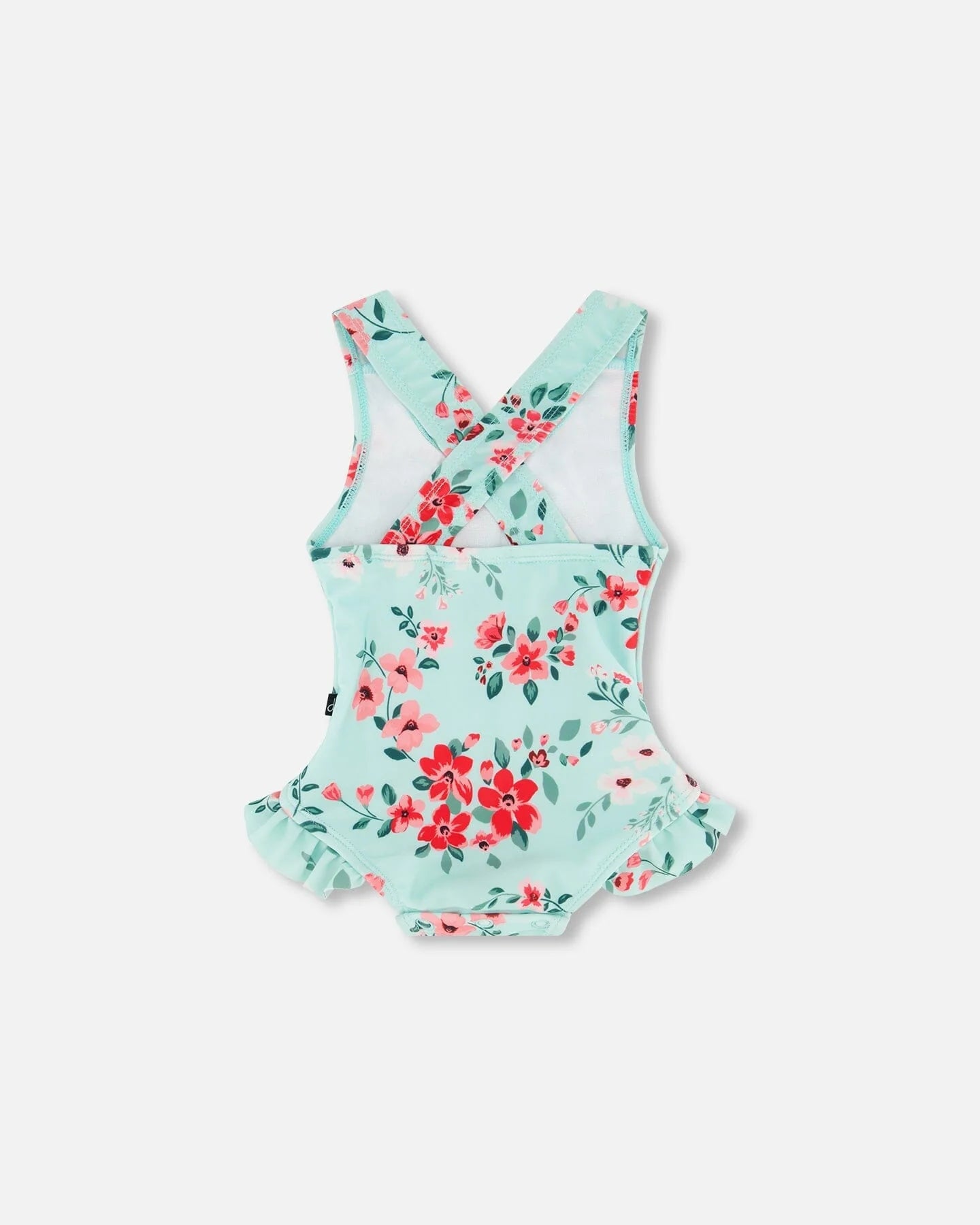 Maillot De Bain Bleu Clair Imprimé De Fleurs