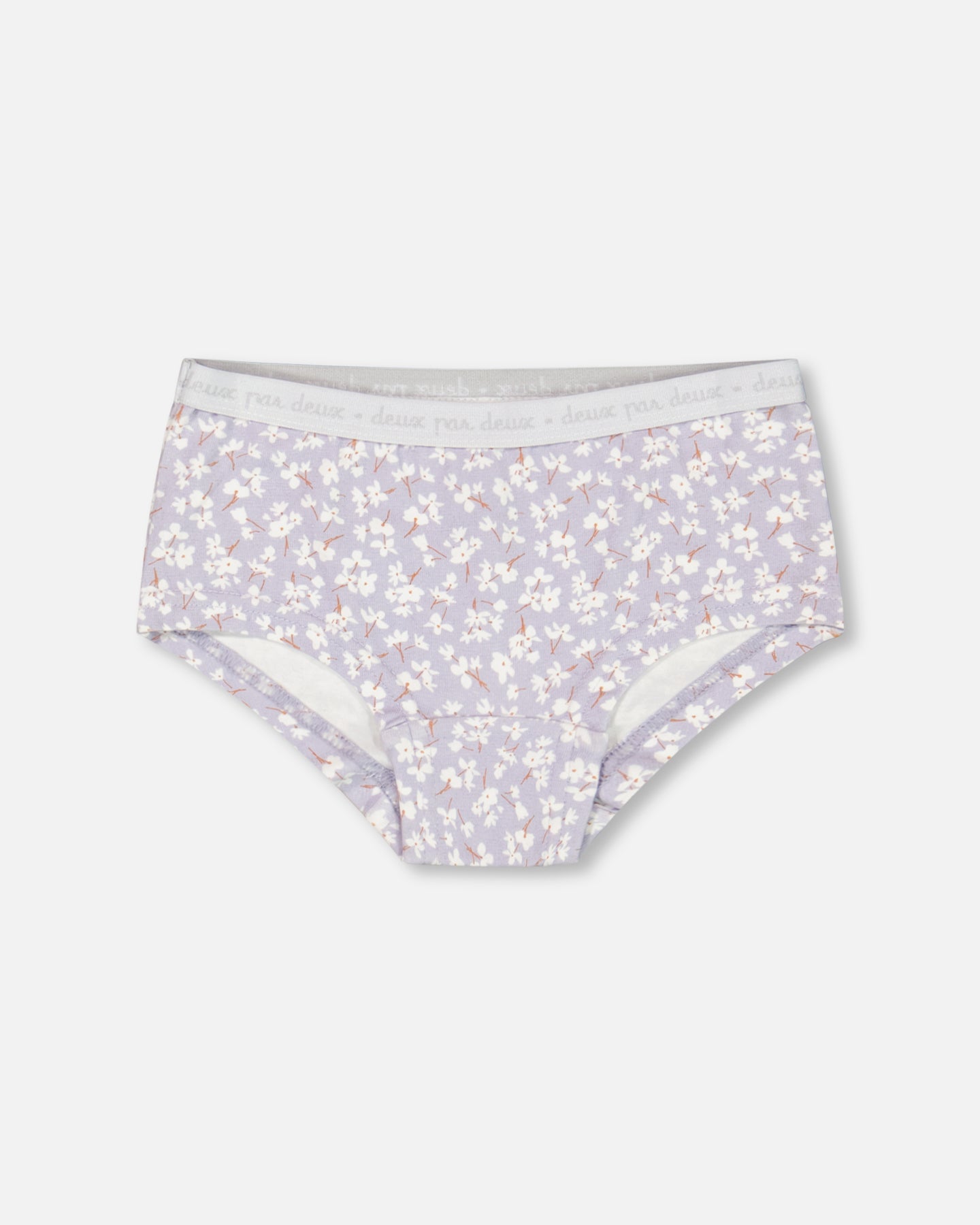 Culotte Lilas Imprimée De Petites Fleurs En Coton Biologique