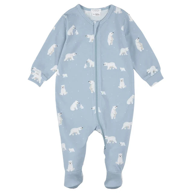 Dormeuse bleu clair à imprimés ours polaire