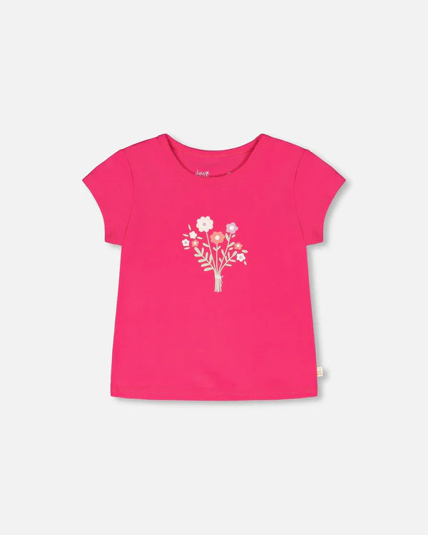T-shirt en jersey de coton biologique rose