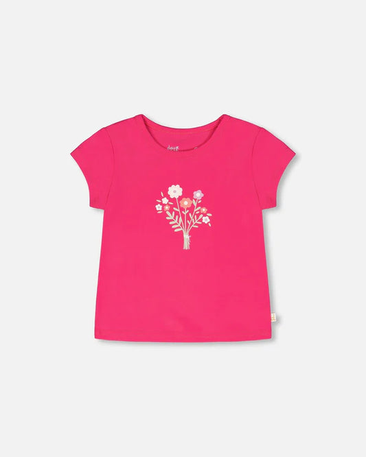 T-shirt en jersey de coton biologique rose