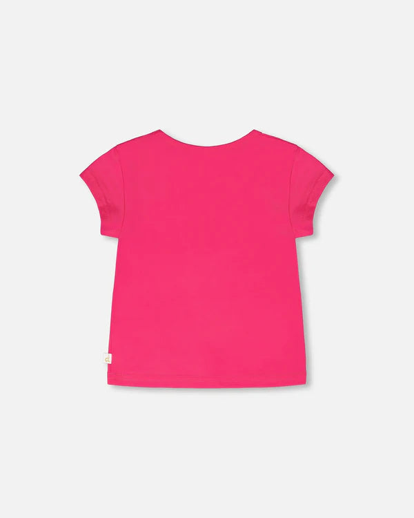 T-shirt en jersey de coton biologique rose
