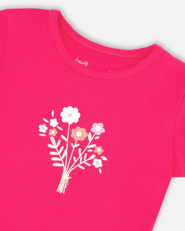 T-shirt en jersey de coton biologique rose