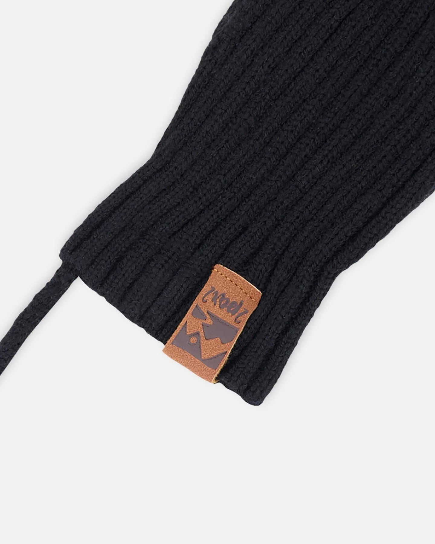 Mitaines en tricot avec cordon pour bébé