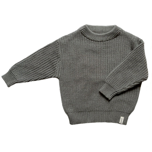 PULL ÉVOLUTIF BÉBÉS ET ENFANTS EN TRICOT-SAUGE