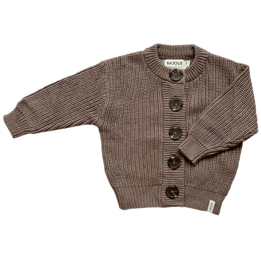 VESTE ÉVOLUTIVE BÉBÉS ET ENFANTS EN TRICOT-CAPPUCCINO